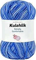 Vista 125 de 250g (5x50g) de hilo acrílico para crochet/tejido, hilo de gradiente de colores, 5 rollos de madejas, perfecto para cualquier proyecto de mini