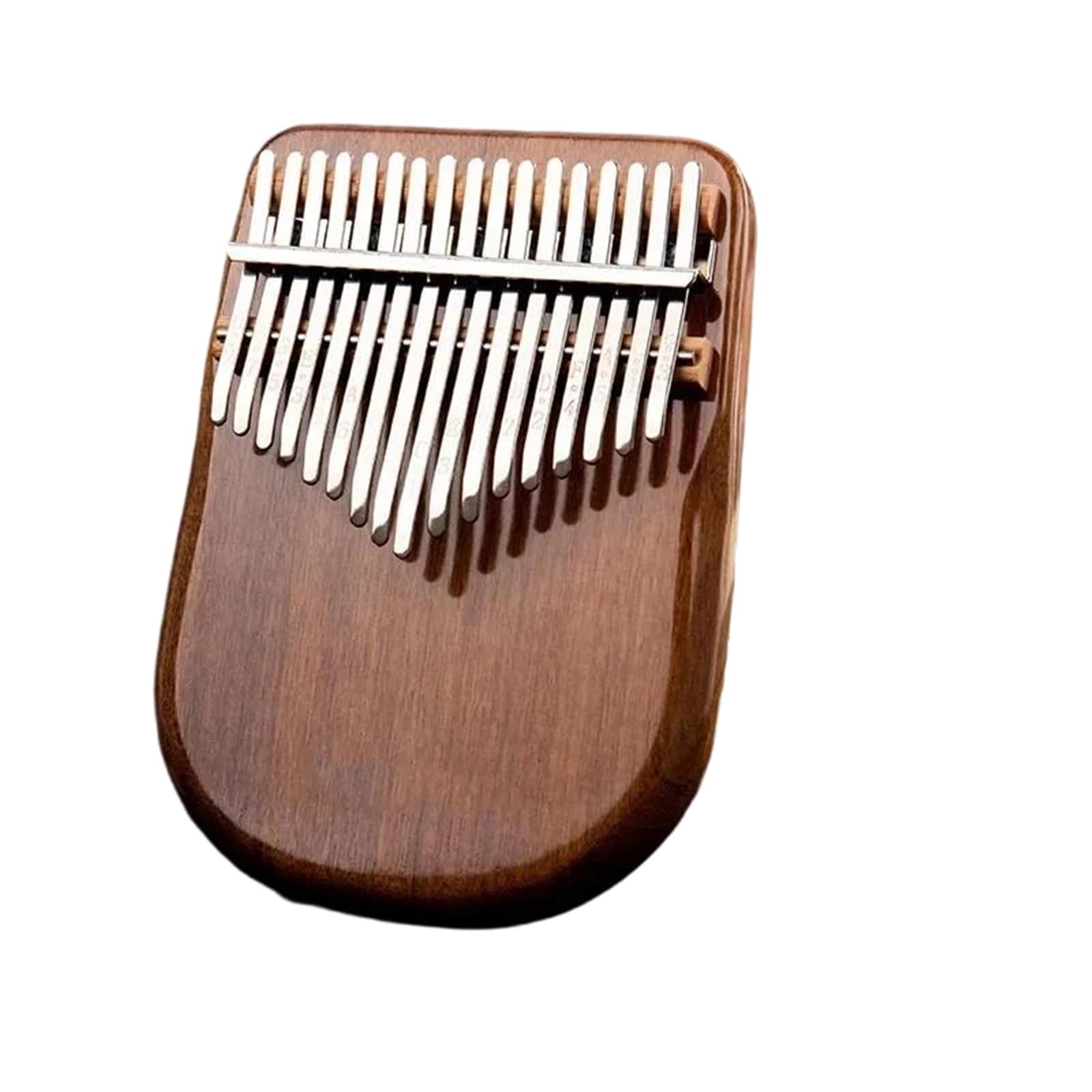 Anfänger-Kalimba Kalimba Aus Schwarzem Walnussholz 17 Tasten 21 Tasten Professionelles Tasteninstrument Mit Zubehör(17 keys-Brown)