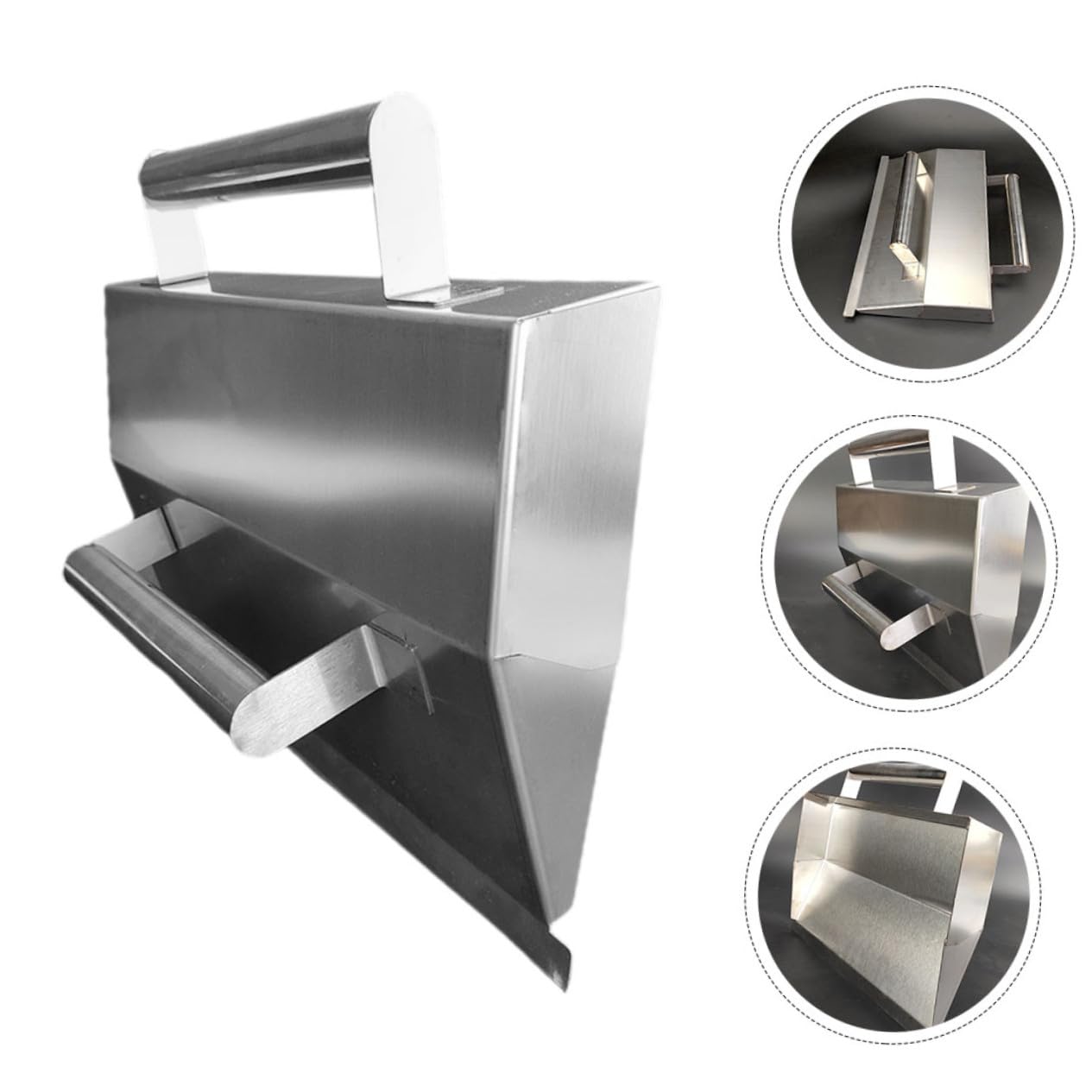 UKCOCO Truelle Enduire Inox Ergonomique pour Finition Plâtre Mur Intérieur Multi-usages Outil Lissage Ciment et Résistant