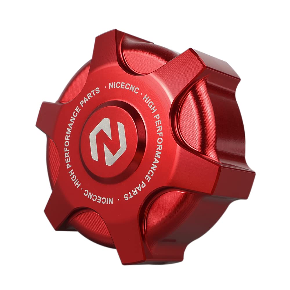 NICECNC Red Gas Fuel Tank Cap Compatible with Can Am Maverick X3 4x4 TURBO DPS Max R RR 900 HO 2018-2019 2020 2021 2022, Replacement for 709000868