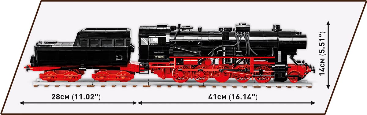 Amazon.co.jp: 'Cobi Trains #6282 ドイツ国鉄52形蒸気機関車 (ドイツ