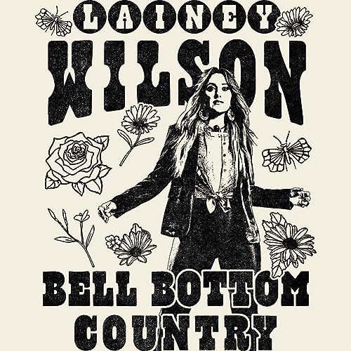Lainey Wilson Music Bell Bottom Country Adult Short Sleeve T Shirt Vintage Style Graphic Tees2