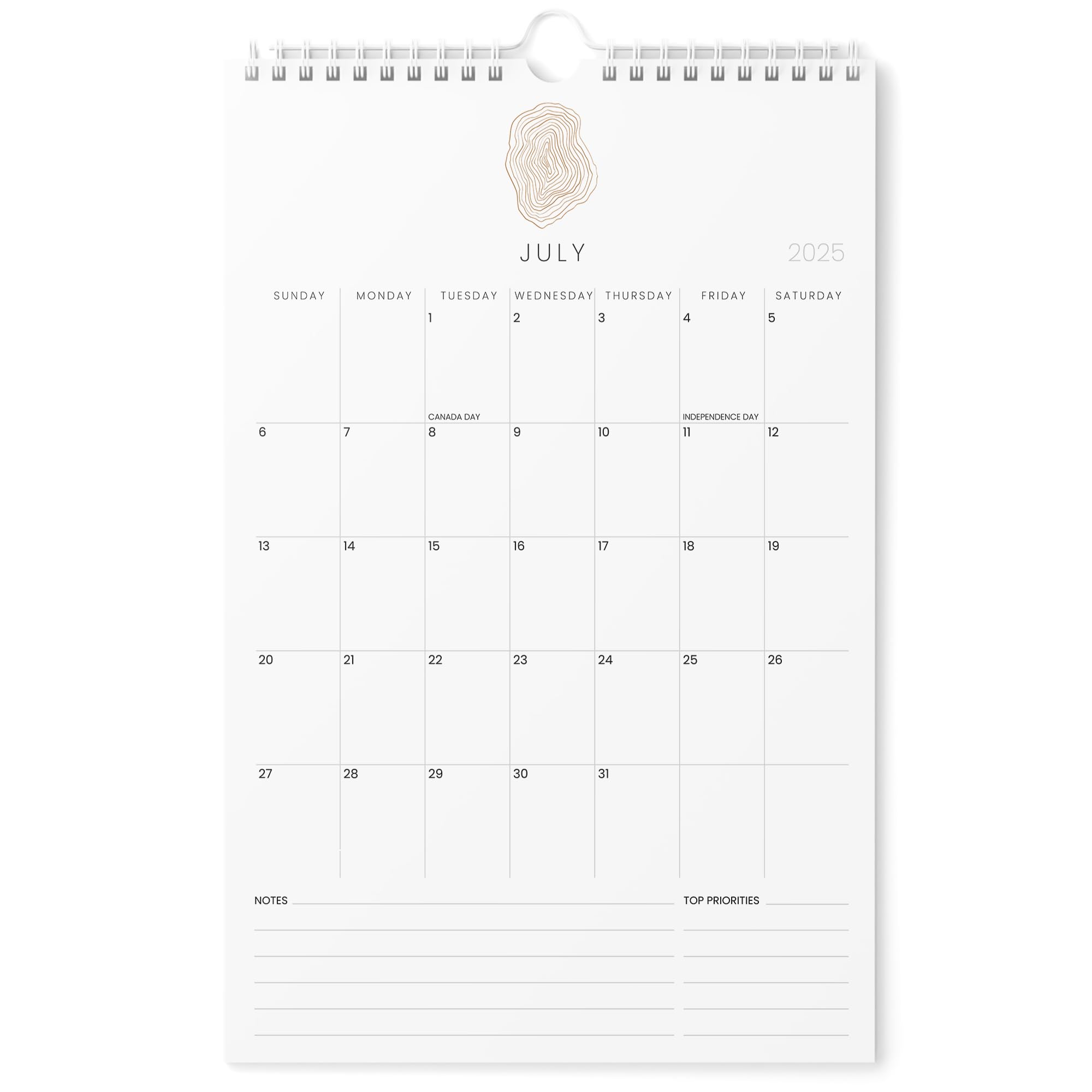 Karto Wall Calendar 2025-2026 - Vertical 11x17 inch July 2025 to December 2026 - Boost Your Productivity and Easy Planning with the Aesthetic Monthly
