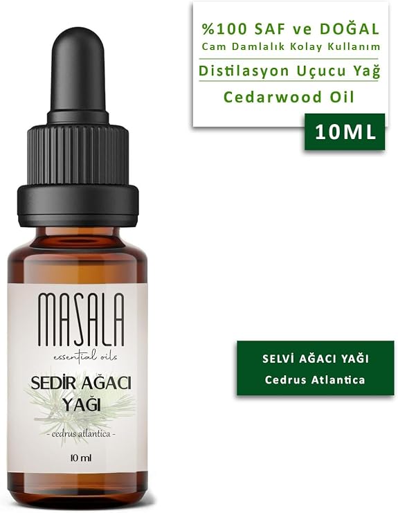 Masala Forest Fragrances Aromatherapy Set - Forest Scents Aromatherapy Kit (Cedar Tree 10 ml - Spruce 10 ml - Cypress Tree 10 ml - Palmarosa 10 ml)