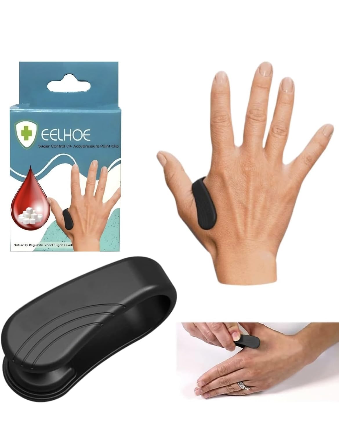 Headache, Migraine, Tension Relief Wearable, Supporting Acupressure Relaxation, Stress Alleviation, Tension Relief and Headache Relief Hand Clip Migraine Pressure Point Clip - Pack of 1-image-29