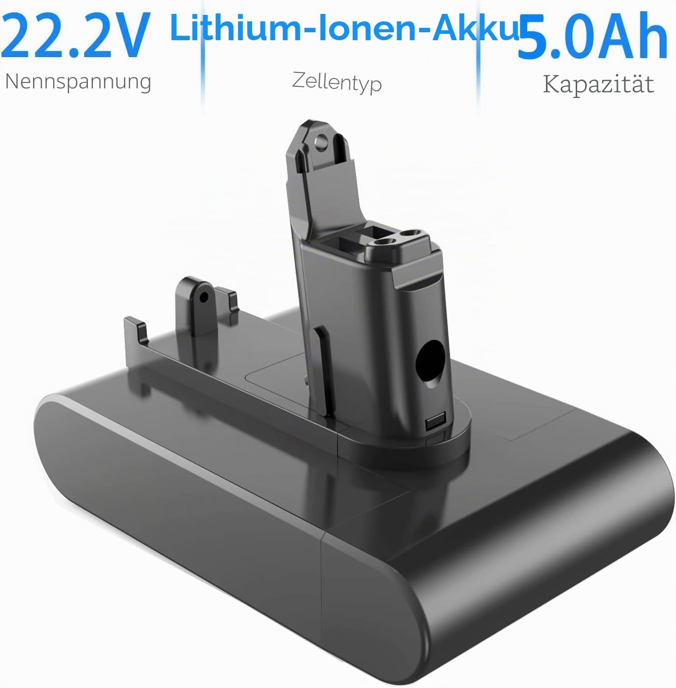 5000mAh DC31 Ersatzakku für Dyson Typ B DC31 DC34 DC35 DC45 DC56 DC57 Staubsauger mit Filter (Nur passend für Dyson Typ B)