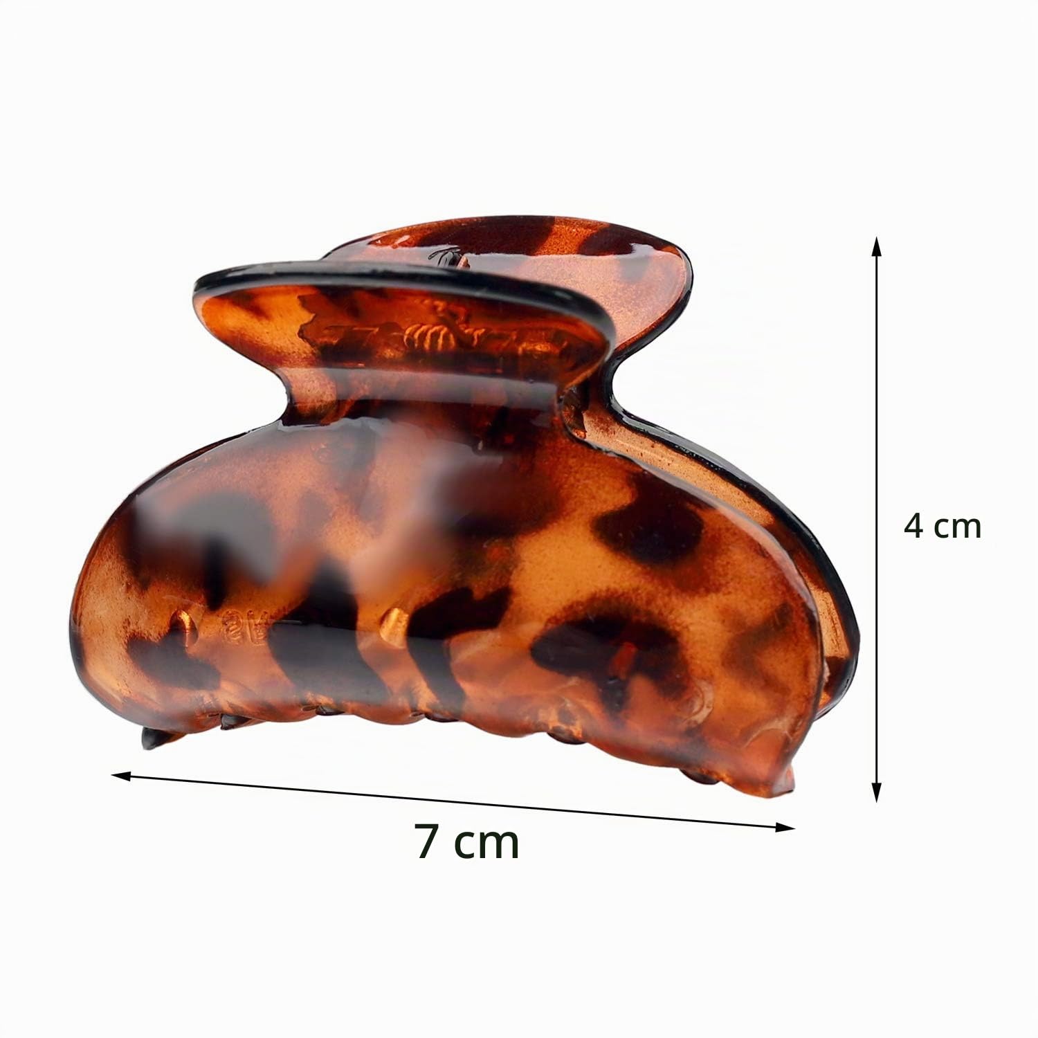 Set di 3 Mollettone Capelli Donna, Pinza Capelli in Plastica Leopardate con Artigli Spessi, Mollettone Capelli per Donne e Ragazze (3 Colori)