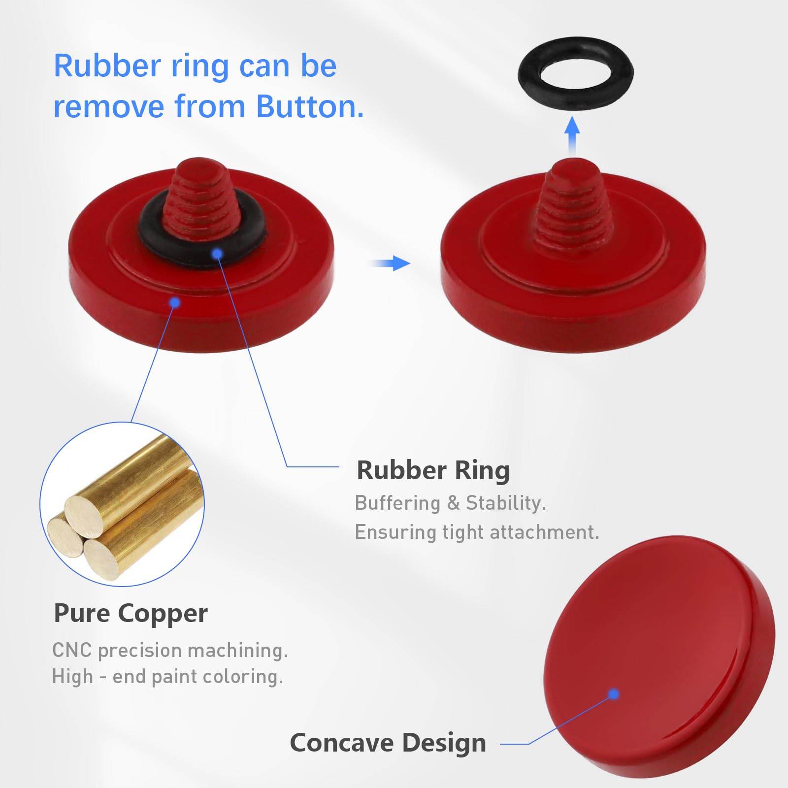 Amazon | Haoge 金属製カメラシャッターボタン レリーズボタン for