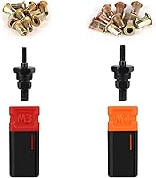 Vista 7 de Kit de tuercas remachables 1/4-20 y 20 para NT600, NT700 y NT800, herramienta Rivnut 607, 1442 (no universal) piezas de repuesto de intercambio