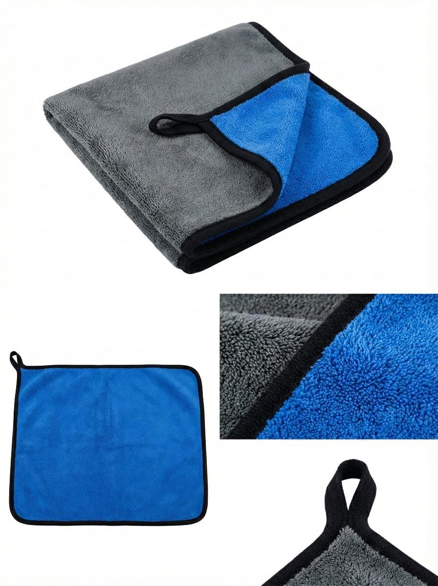 Microfiber Car Cleaning Cloth 500 GSM – 4 PCS 40x40 cm | Thick Ultra Soft Drying Towels | Scratch-Free, Highly Absorbent & Lint-Free Cloths for Car Detailing, Bike & Home Cleaning-image-39