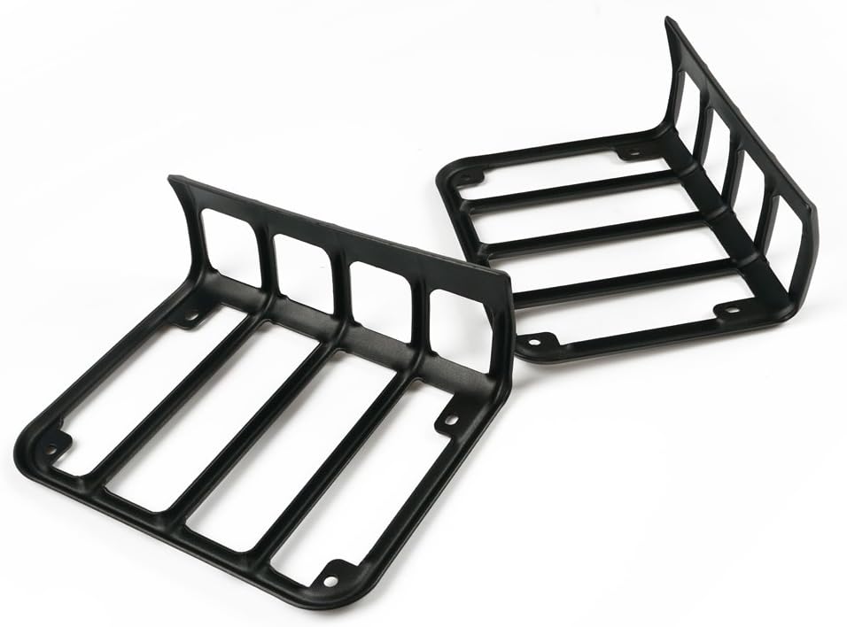 Xprite Matte Black Tail Light Covers, Rear Brake Taillights Guard Protectors Compatible with 2007-2018 Jeep Wrangler JK JKU Exterior Accessories, Pair