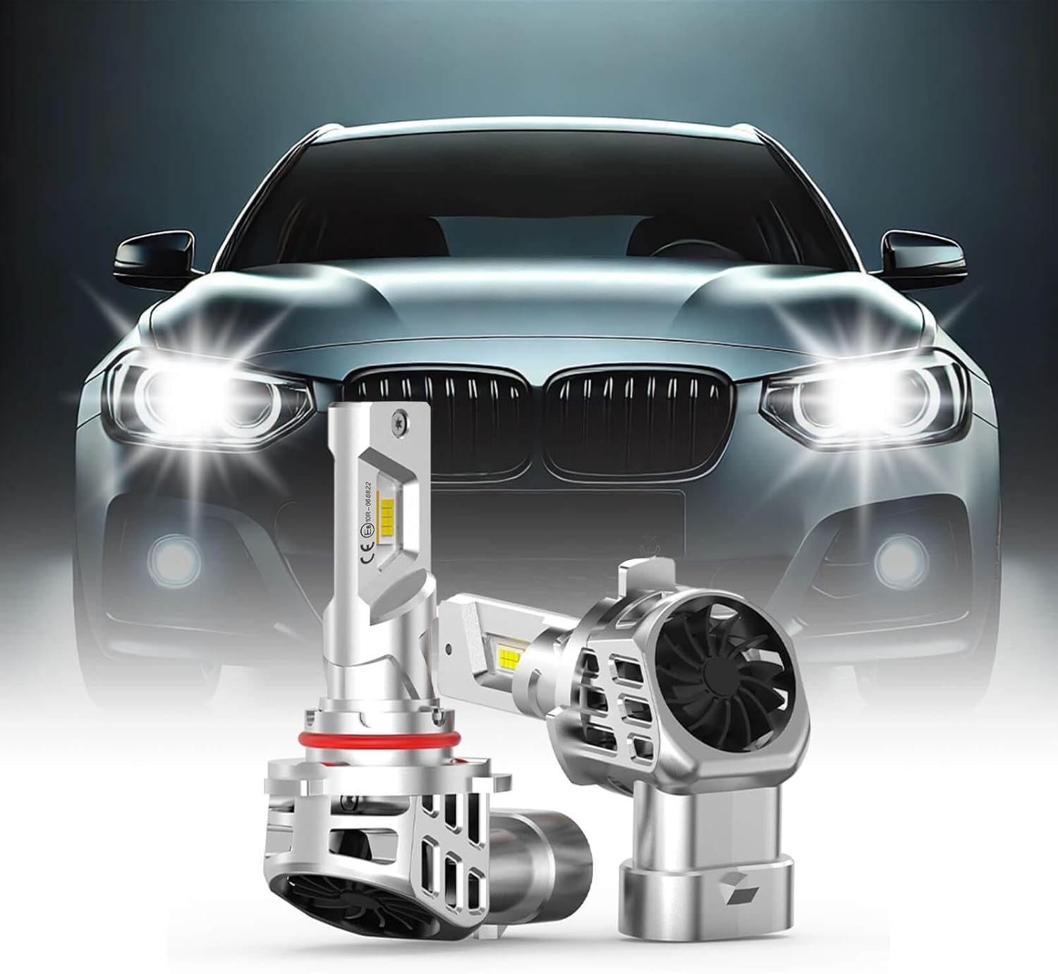 Pack de 2 ampoules halogènes HB3 9005 12V 60W | Émission de lumière xénon ultra blanche 5500K | Haute luminosité pour feux de croisement et feux de route | Standard P20D 5500K
