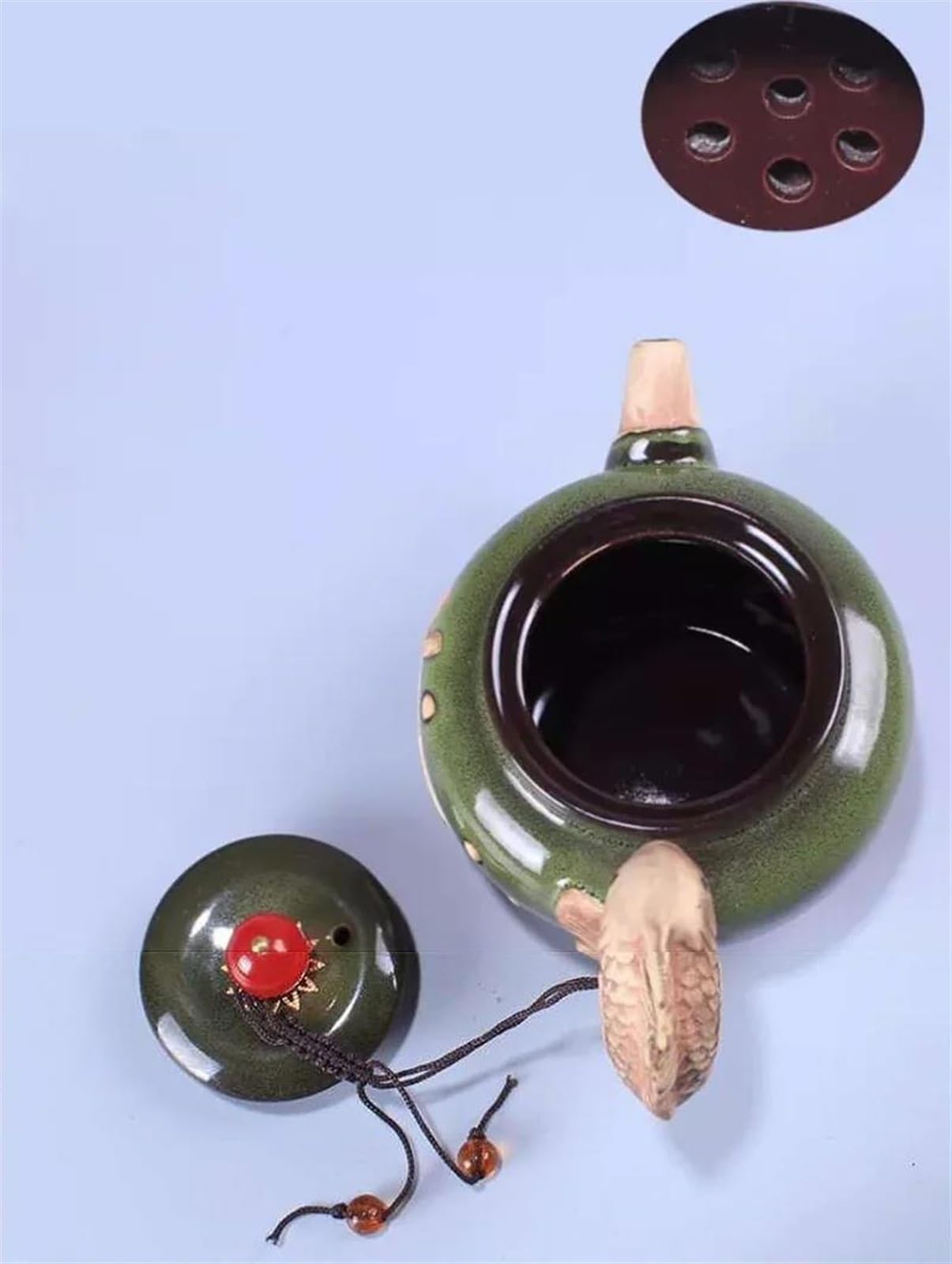 Zestaw do herbaty dla dorosłych, zestaw do parzenia kawy, ceramiczny czajniczek z glazury, czerwony dzbanek do herbaty z agatu, czajnik do parzenia herbaty Pu-Er, przenośne zestawy do herbaty