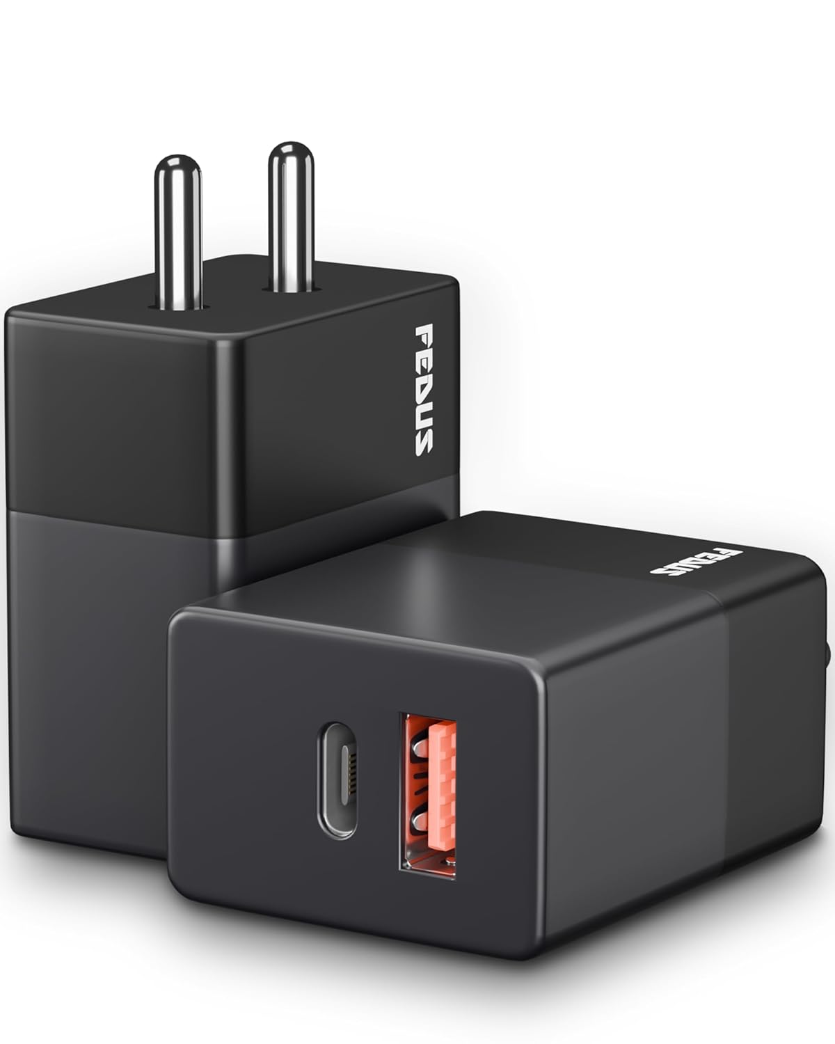 FEDUS 45w GaN Charger Fast Charger Gan Adapter 1 Type C & 1 USB Port Fast Charging Adapter Wall Charger for Samsung, iPhone, Tab/Pad MacBook, Dell, HP, ASUS,45W, 18W, Devices, 2 Year Warranty FEDUS 45w GaN Charger Fast Charger Gan Adapter 1 Type C & 1 USB Port Fast Charging Adapter Wall Charger for Samsung, iPhone, Tab/Pad MacBook, Dell, HP, ASUS,45W, 18W, Devices, 2 Year Warranty