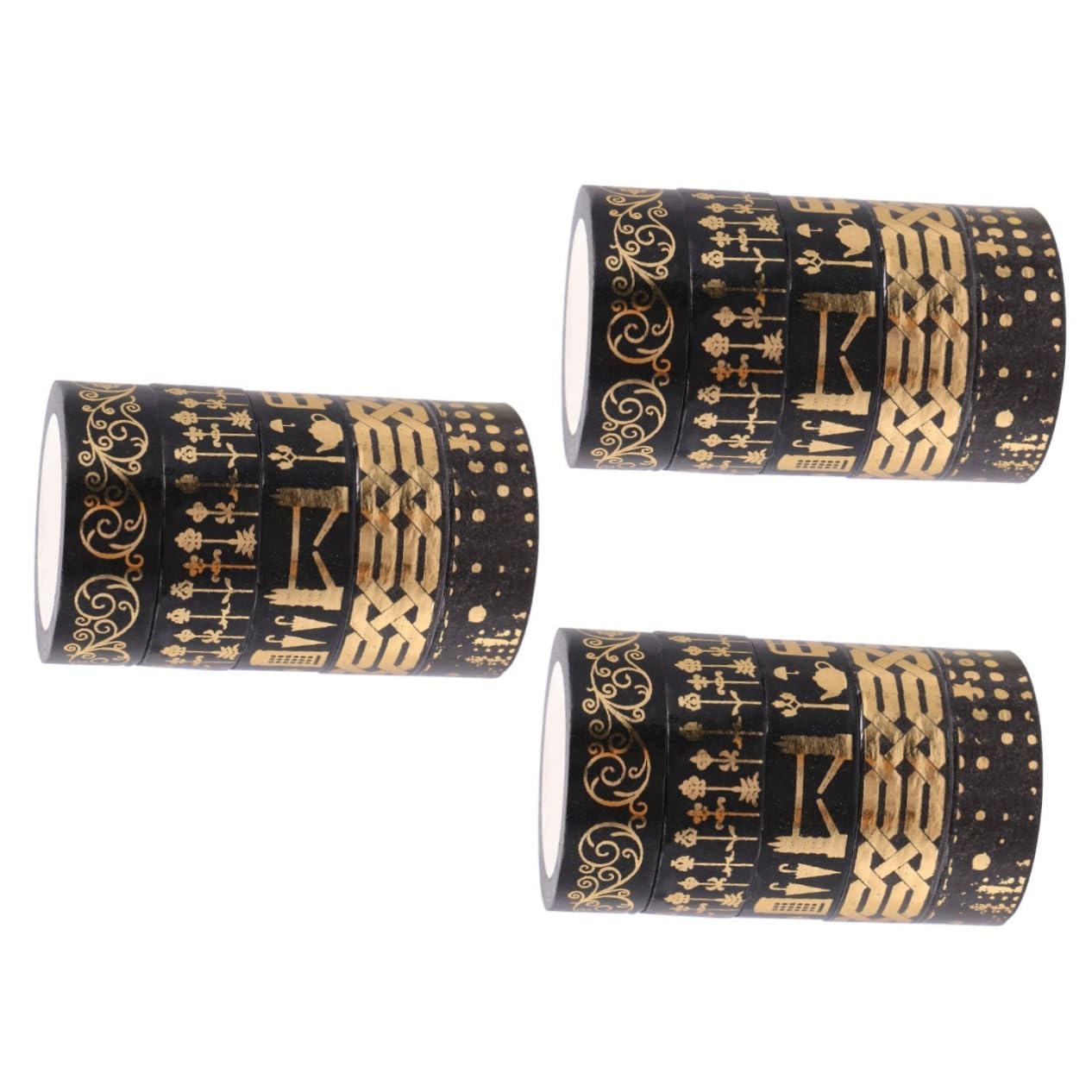 Housoutil 3 Sätze Washi Tape Dekoratives Klebeband Für Diy Scrapbooking Und Tagebuchgestaltung Leicht Und Vielseitig Für Kreative Projekte Für Glasbehälter Notizbücher Und 5 Rollen * 3