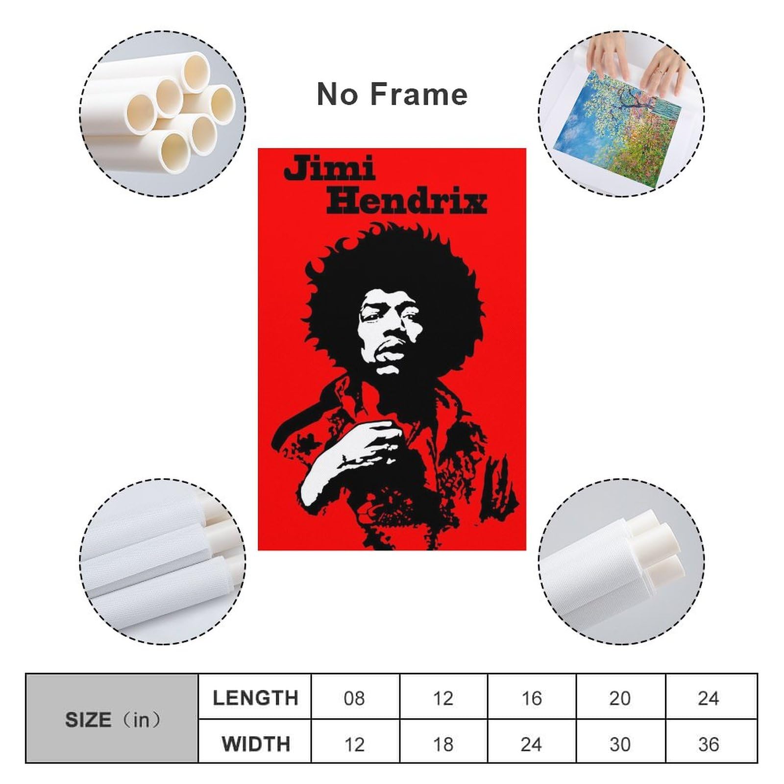 Amazon.co.jp: Jimi Hendrixジミヘンドリックスポスター歌手音楽
