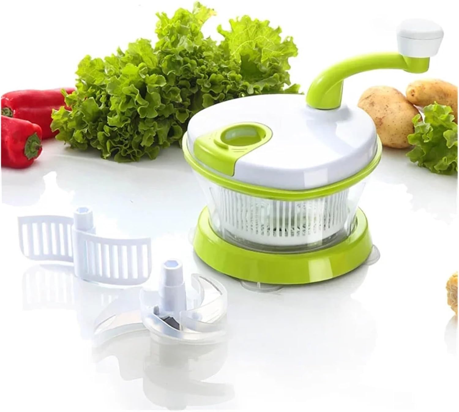 Manual Meat Grinder Hand Operated Portable Multi-function Vegetable Cutter Garlic Chopper Mincer