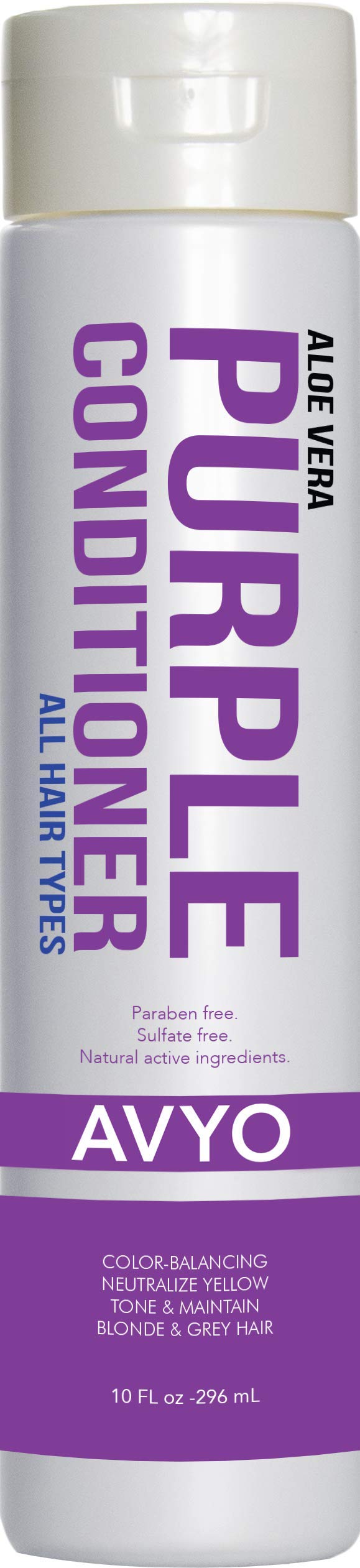 Aloe Vera Purple Conditioner | Color-Balancing | Neutralize Yellow | Tone & Maintain | Blonde & Grey Hair