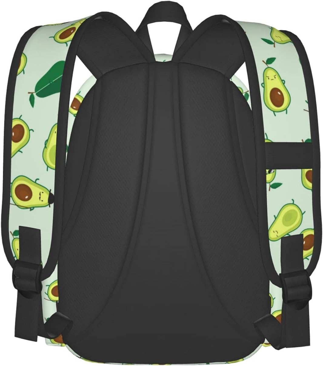 KiuLoam 17 inch Backpack Different Cute Avocados Laptop Backpack Shoulder Bag School Bookbag Casual Daypack - Image 3