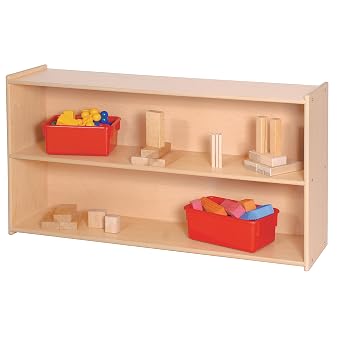 Childrens Factory Value Line 2-Shelf Storage, ANG7173, Classroom Organization, Kids Toy Organizer, Playroom, Daycare & Preschool Book Shelves