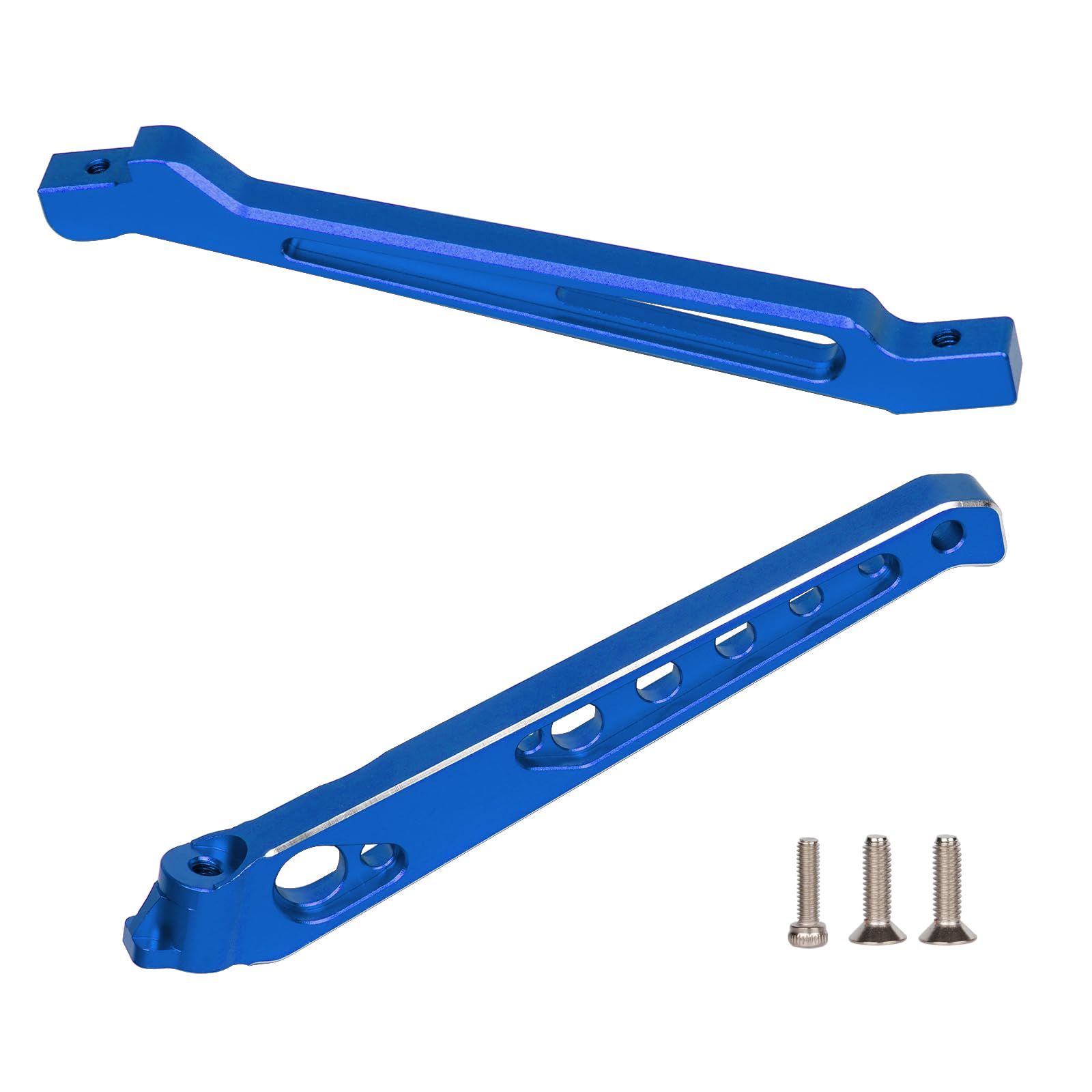 Aluminum Alloy HD Chassis Brace Set for Front Rear Brace for Arrma 1/8 Typhon/Notorious/Outcast/Senton 6S BLX Upgrade Parts Aluminum Center Cars