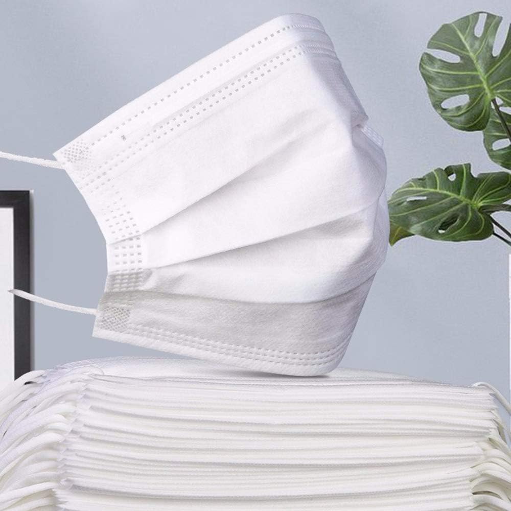 Docooler-1 3-Layer Non-Woven Disposable Face Mask (50 Pieces, White)