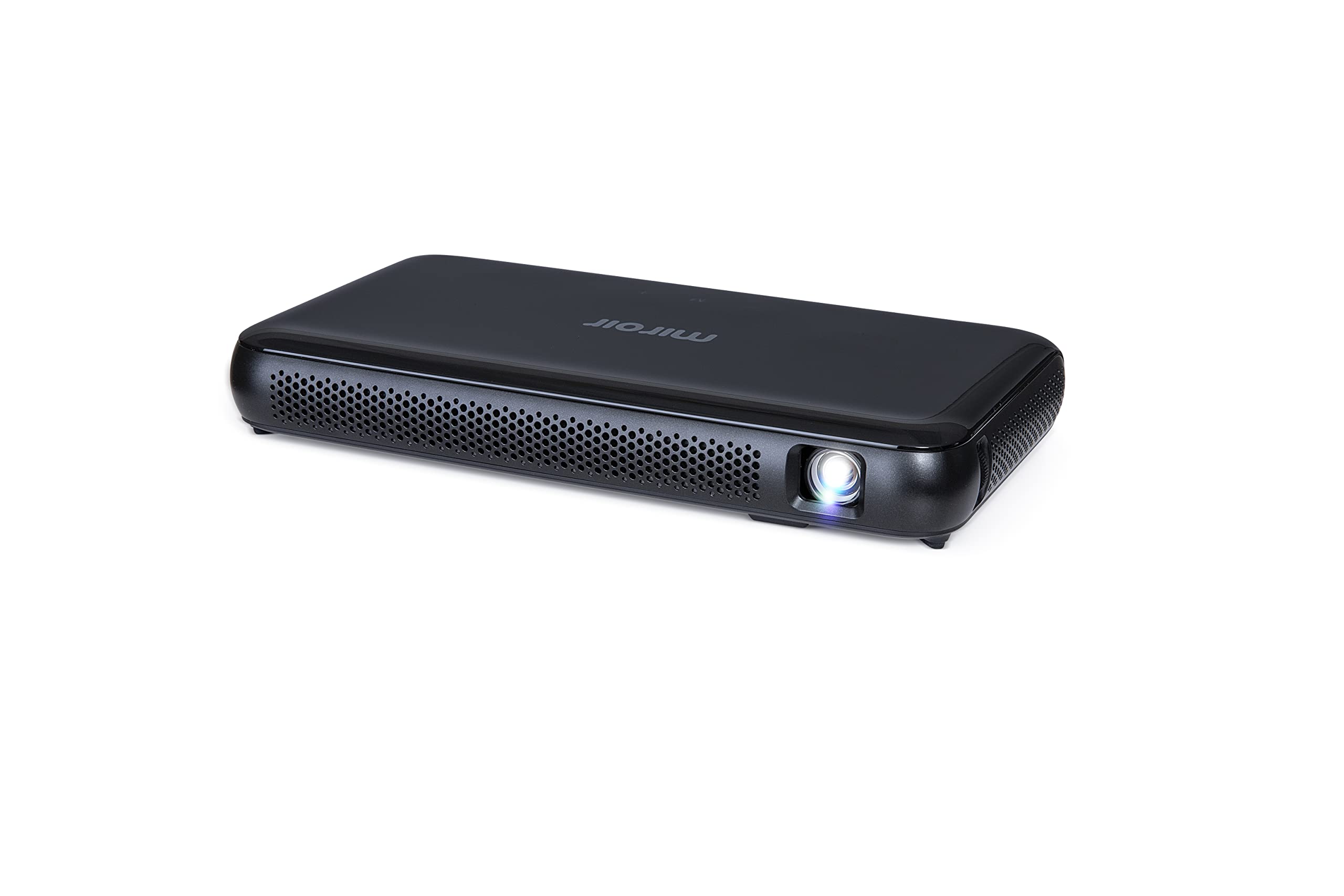 Miroir Proiettore M600 Full HD – Mini proiettore portatile 1080p schermo da 120 pollici con connettività HDMI/USB-C per lavoro, home cinema e giochi, nero