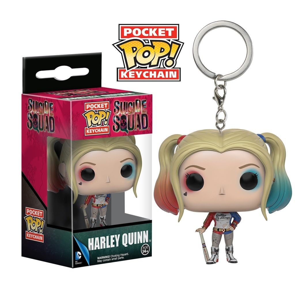 ハーレイクイン ポケットポップ！ モノクロ POP Suicide Squad Amazon.com: Funko POP Keychain: Suicide Squad - Harley Quinn
