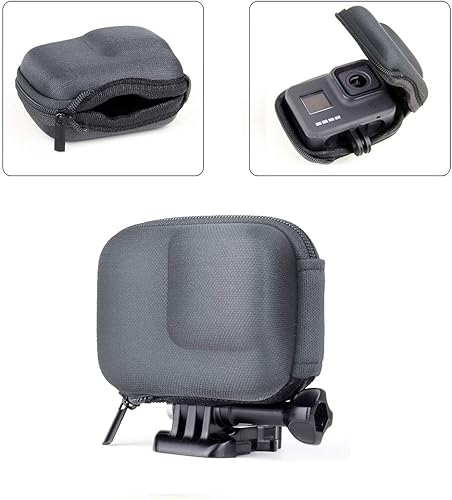 Miniatura 3 de SOONSUN Mini estuche de transporte duro portátil para GoPro Hero 8 Negro, carcasa semirrígida funda protectora de transporte bolsa de almacenamiento