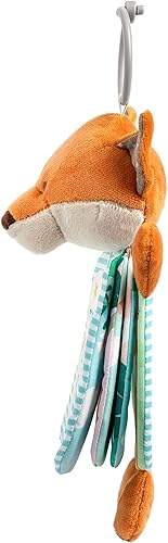 Miniatura 3 de DEMDACO Clever Fox - Cochecito de peluche para niños, 5.75 x 10 pulgadas, color naranja