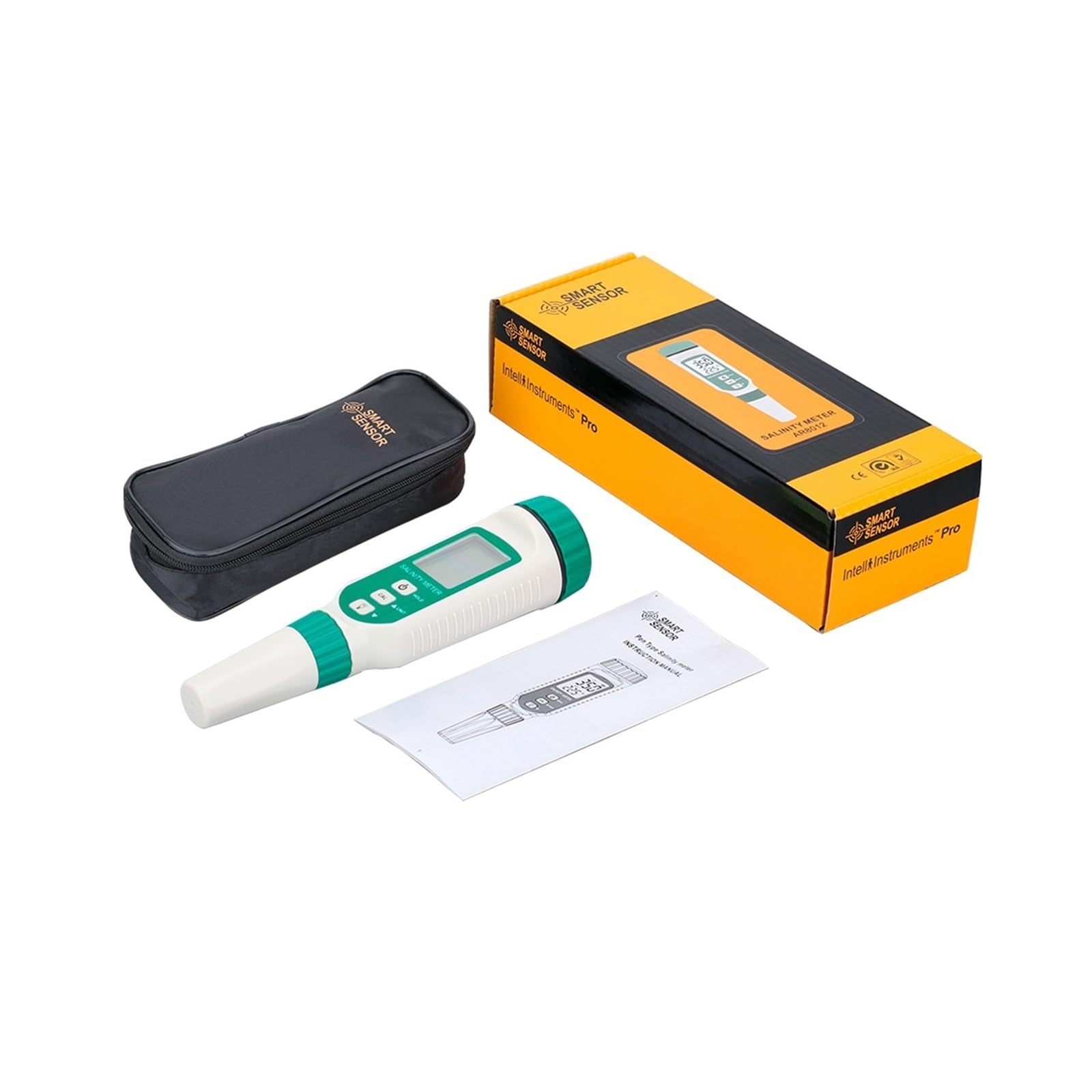 Kit per l'analisi dell'Acqua, Misuratore di salinità Digitale Penna Tester Cibo Bevande Contenuto Sale Test della qualità Acqua Acquario Mare Misurazione Salinometro