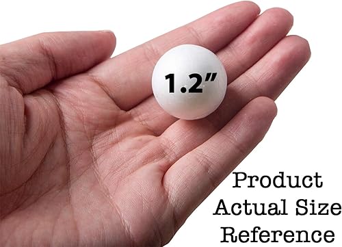 Miniatura 4 de Juego de 500 bolas de espuma grandes, medianas y pequeñas, bolas de espuma para manualidades, bolas de espuma para proyectos escolares, construcción