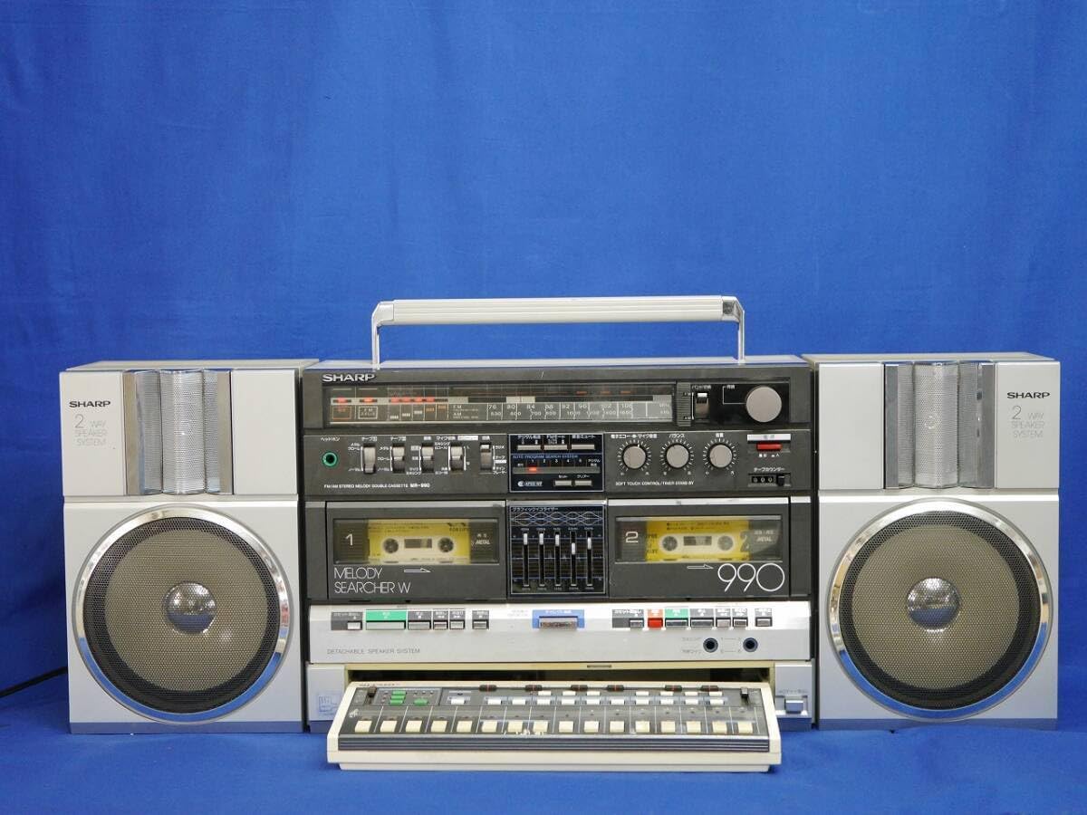 メロディーサーチャー MR-990 ラジカセ レトロ Amazon.co.jp: レトロ MR-990 メロディーサーチャーW FM/AM ステレオ