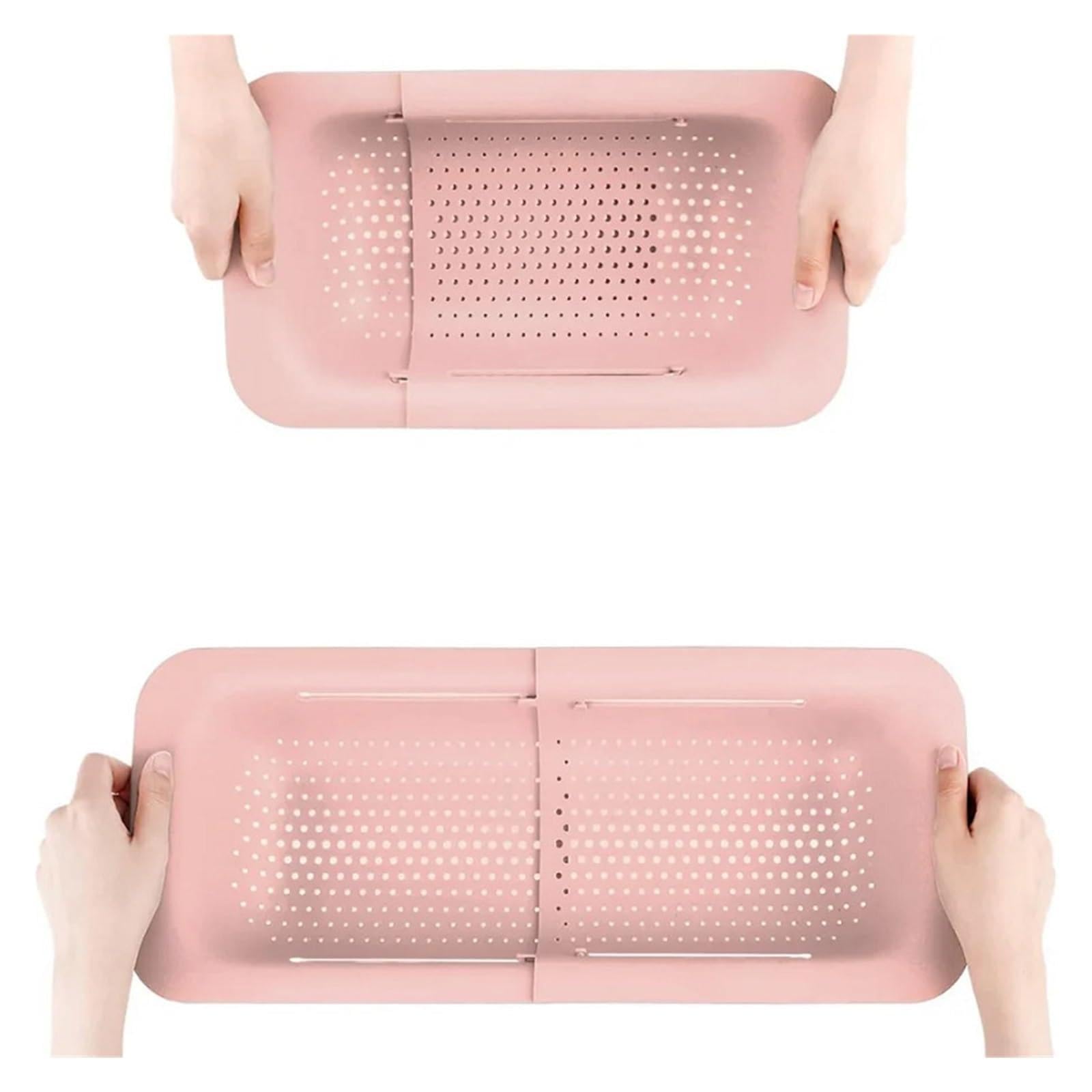 VIOLDHHJK Expandable Draining Basket Retractable Sink Draining Basket