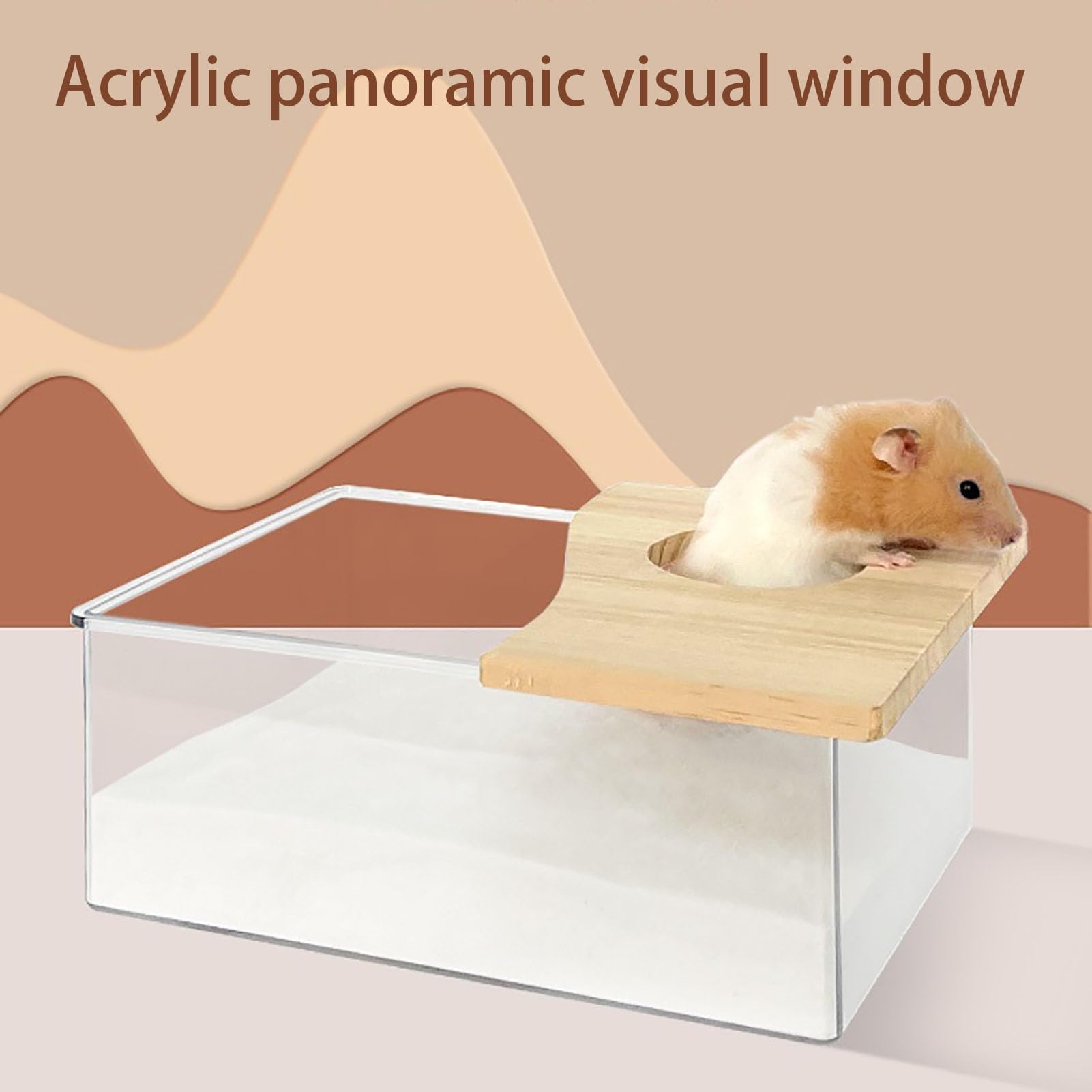 Chinchilla Universal Hamster Sandbadbehälter Container Große Kleine Haustier Hamster Badezimmer Haus Voll Transparente Spritzdichte Hamster Sandbadbox(C)