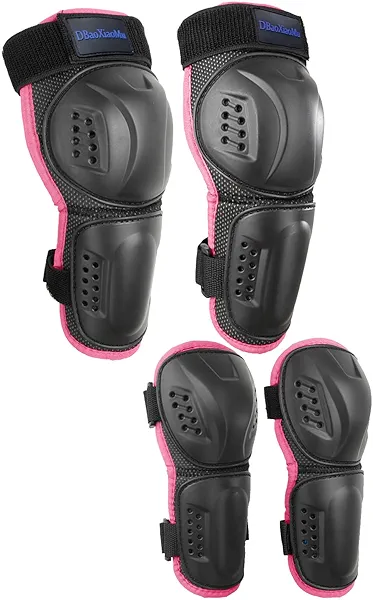 Kids Knee Shin Guard with Elbow Pads for Cycling Motorcycle ATV, Outdoor Sports Protective Gear Suitable for Motocross Skateboarding Skating e-Bike Dirt Bike