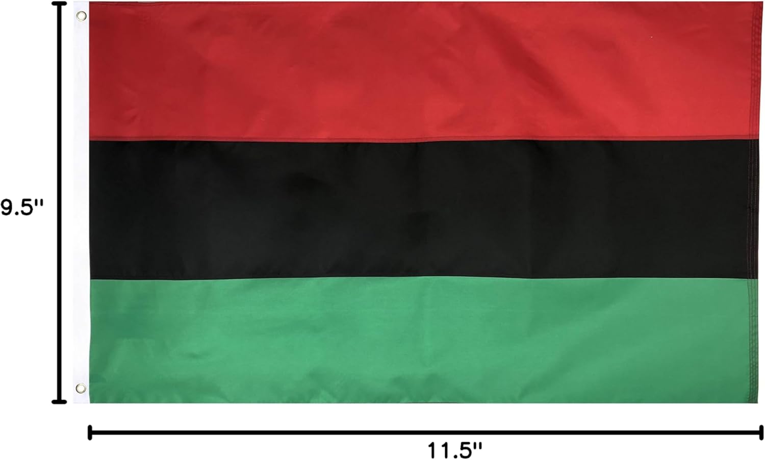 Afro American Flag 3' x 5' Ft 210D Nylon Premium Outdoor African American Flag