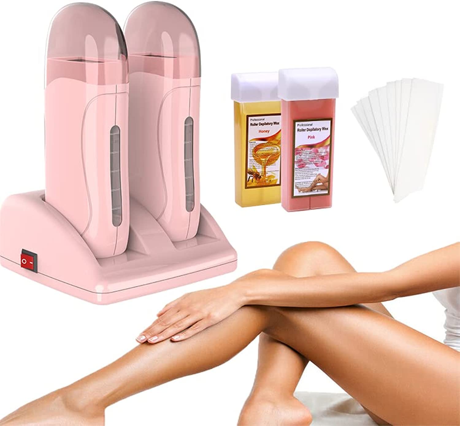 Sponsored Ad – Wax Warmer Heater Machine Depilatroy Hair Remover Epilator SPA with Waxing Benas Kit for Men & Women Eyebrow Depiladora Facial (2 SETS)