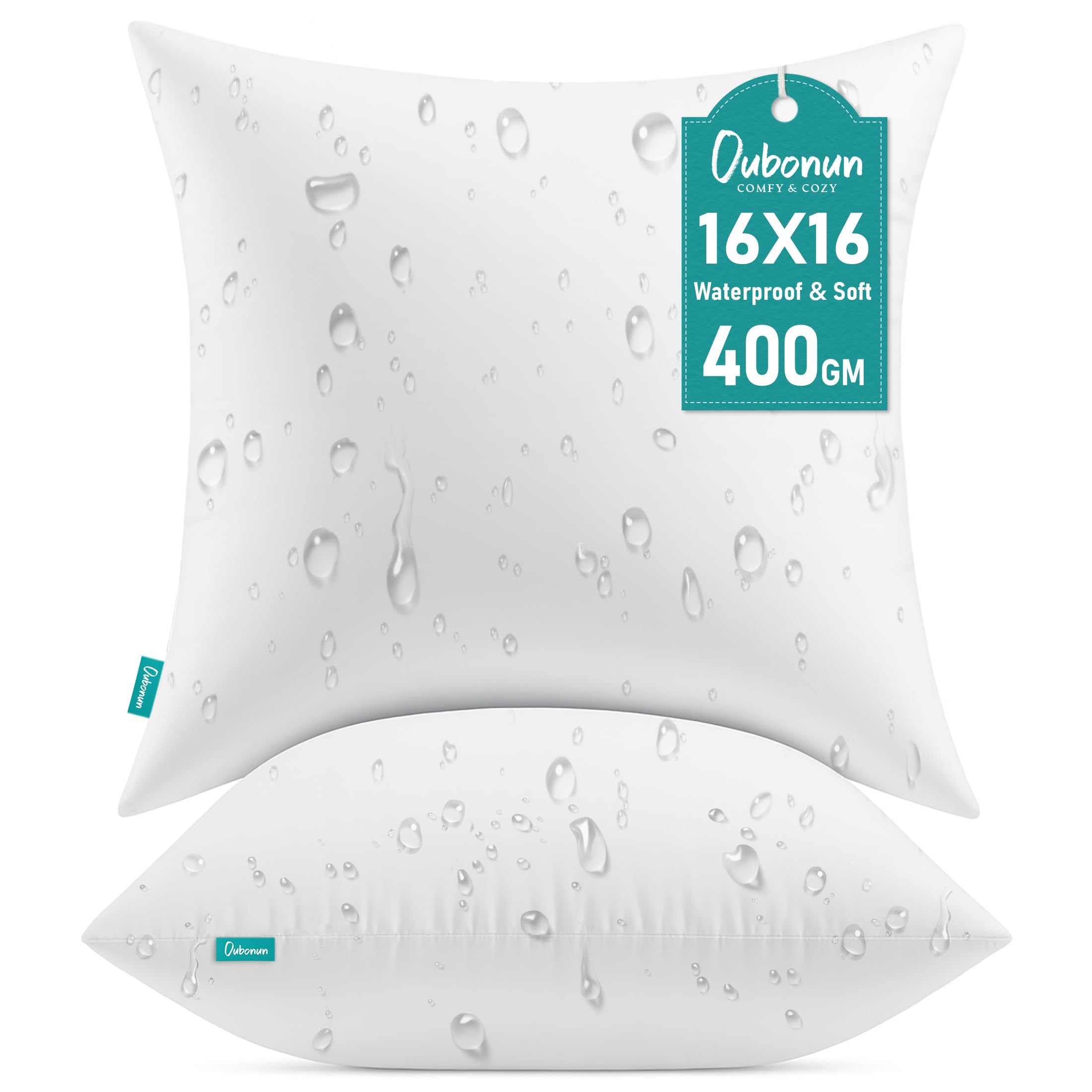 Waterproof Outdoor Pillow Inserts - Set of 2 -10 Waterproof Outdoor Pillow Inserts - Set of 2 -10
