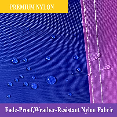 Lgbtq Gay Pride Rainbow Flag 3X5 Outdoor Sewn Stripes- Heavy Duty Lgbt Pride Flag 6 Stripes Nylon Uv Fading Resistant With Two Brass Grommets #TOP4