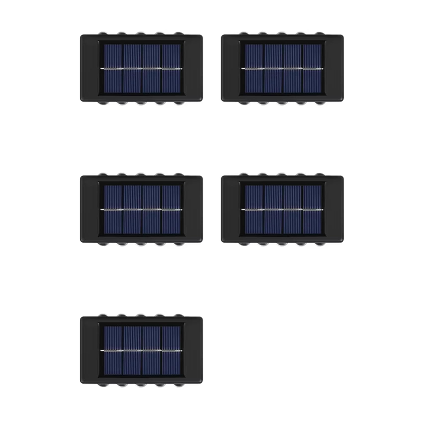 Applique murale extérieure solaire étanche lot de 5 pour jardin et terrasse