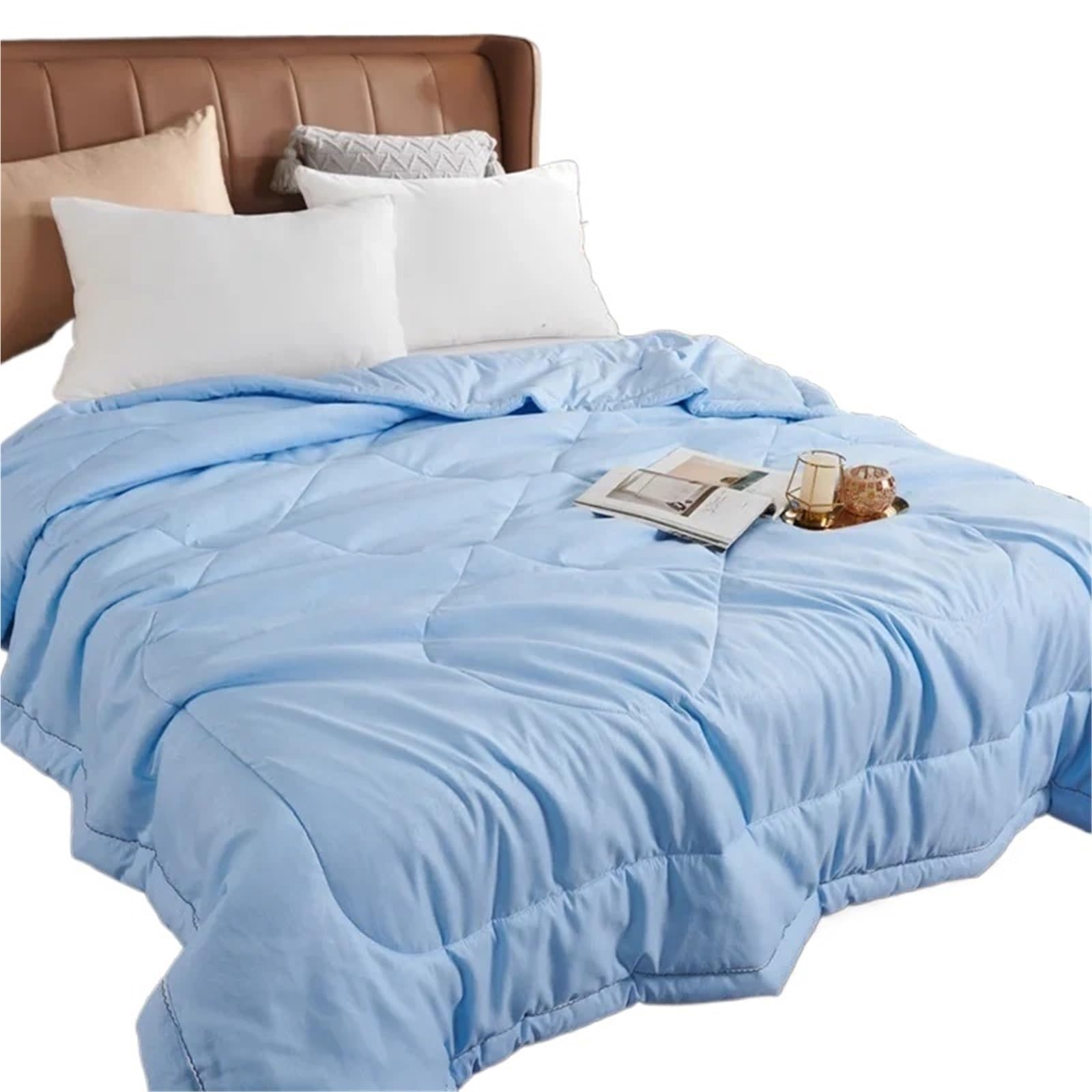 EBzvblxm Cooling Blanket for Summer, Summer Cooling Silk Quilt Blanket Multicolor Multiple Sizes(Color 3,200x230 cm 1300g)