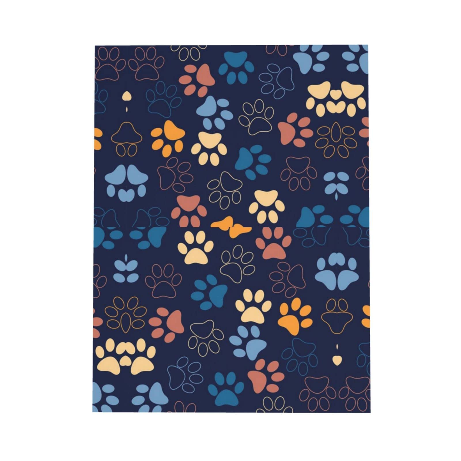 Biglietti Di Auguri Con Stampe Di Zampe Di Cane – 10,2×15,2 Cm, Con Buste E Adesivi, Per Ogni Occasione
