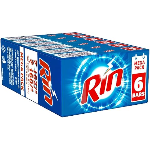 Rin Detergent Bar Pack of 6 250g