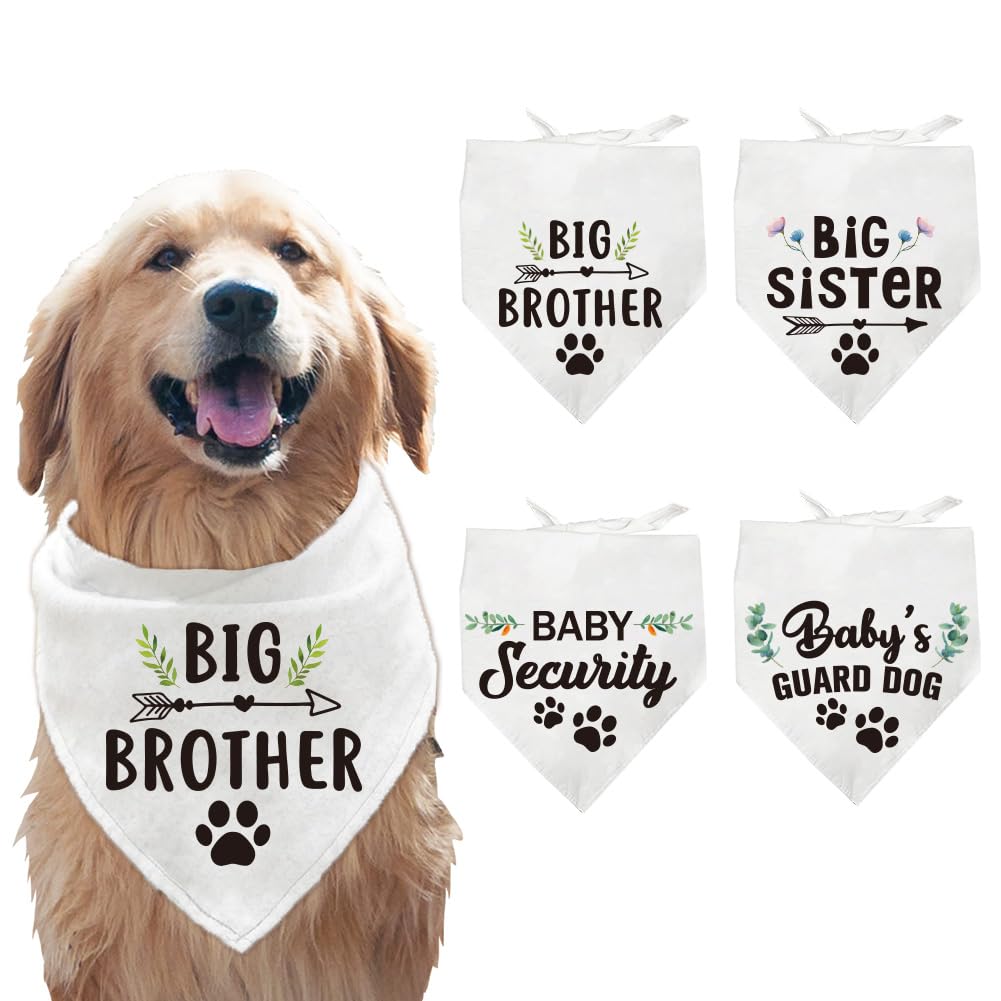 arricraft 4 Pcs Polyester Pet Bandanas