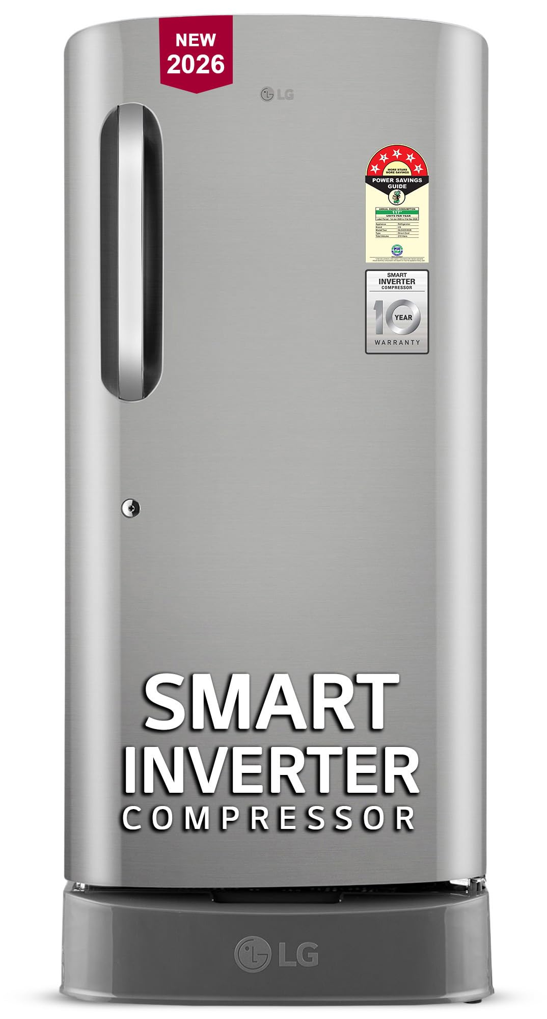 LG 210 L 5 Star Smart Inverter Direct Cool Single Door