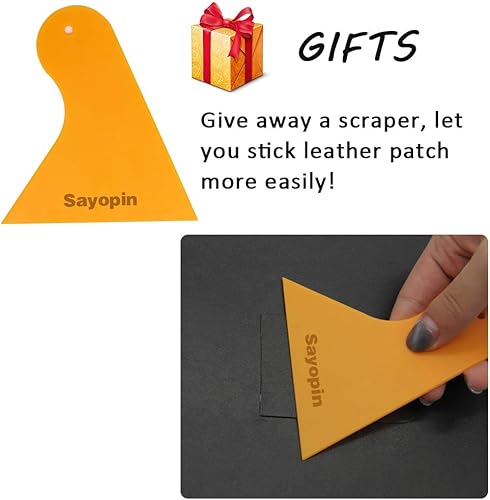 Miniatura 2 de Kit de parches de cuero autoadhesivos para reparar asientos del auto, sofás y prendas de vestir de cuero