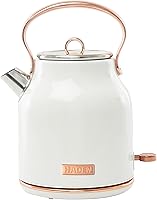 Haden Heritage 1.7L Stainless Steel Electric Kettle - Ivory Copper, 360° Base, Auto Shutoff, Fast Boil Tea Kettle