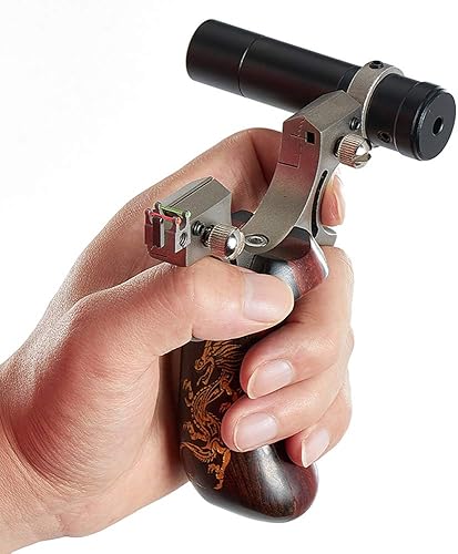 Miniatura 4 de Catapulta para adultosniños, tirachinas de acero inoxidable para ejercicio de caza de catapulta, catapulta de caza con 2 bandas de tirachinas y 100
