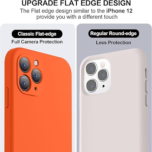 Miniatura 3 de Vooii Funda compatible con iPhone 11 Pro Max, silicona líquida mejorada con bordes planos, protección de la cámara, forro de microfibra suave